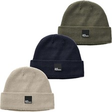 Jack Wolfskin Mens Pergamon Knitted Outdoor Warm Winter Beanie Hat