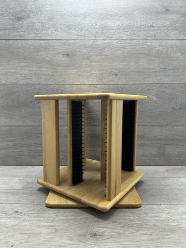 Wooden rotating rack - cd,