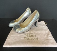 Vivienne Westwood Animal Toe Court Shoe Silver UK 5