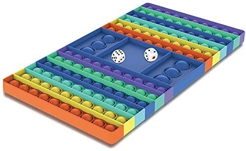 Rainbow chess board toy - chess, big