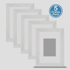 White Photo Frame 6x4 X5 MULTI