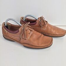 Pikolinos Lace Up Shoes Mens UK8 EU42 Brown Leather Casual Driving Shoes