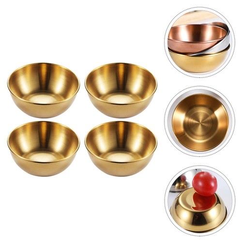 4pcs stainless steel sauce - stainless,