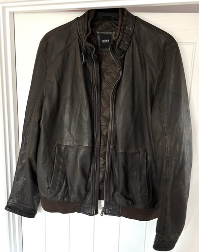 Hugo boss brown - boss, leather