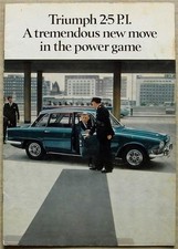 TRIUMPH 2.5 PI Car Sales Brochure 1968-69 Ref 401/968/ENG