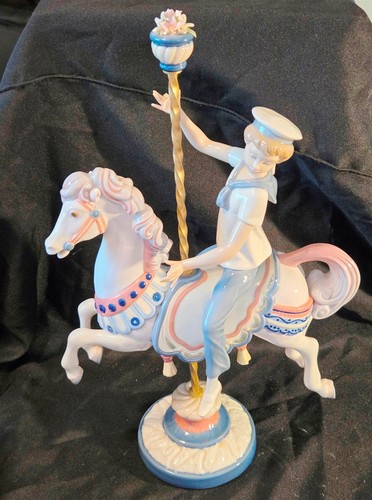 Lladro boy carousel - "boy, horse"