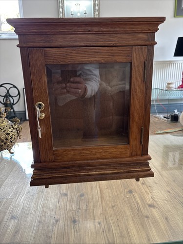Antique oak display - antique,