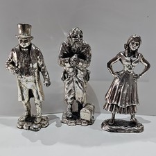  3 Royal Hampshire Pewter Figures Cries of London