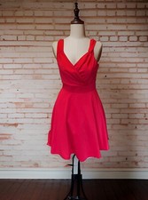 Red fit & flare  skater dress