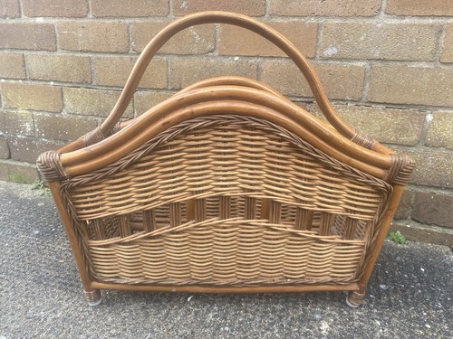 Bamboo wicker vintage magazine - wicker,