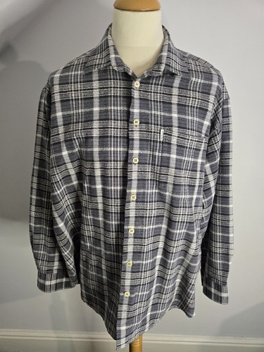 Oakman thick check plaid shirt - oakman,