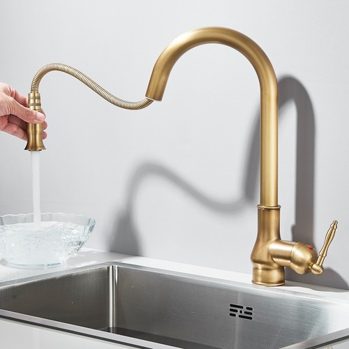 Antique brass kitchen - kitchen, sink