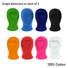 Balaclava One Size Unisex Black Blue Red White Pink Green Navy Orange