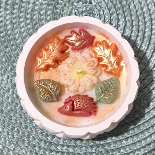 Handmade autumn soy candle - soy,