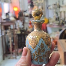 Moser Turquoise Opaline Gilt