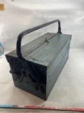 Vintage Cantilever Steel Toolbox 8 Compartments