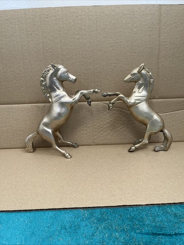 Pair vintage solid brass - pair,