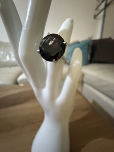 Smoky quartz solitaire - smoky,