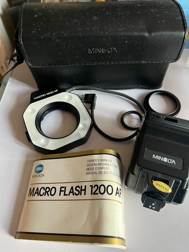 Minolta macro ring flash - flash, 1200