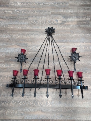 Vintage gothic wall sconce - wall, 7