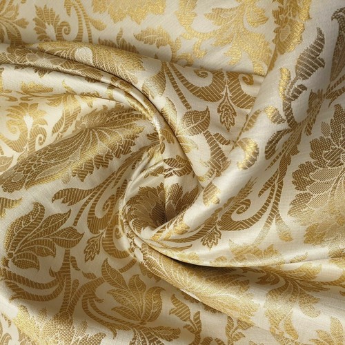 Damask floral brocade fabric - floral,