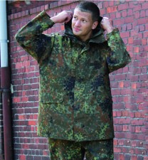 German Army BW Rain Jacket Wet