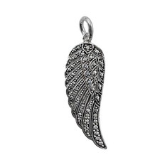 Angel Wing Marcasite Pendant