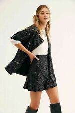 Free People Midnight Message Moto Jacket, Black, Medium, RRP $198