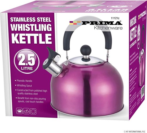 Purple whistling kettle - purple,