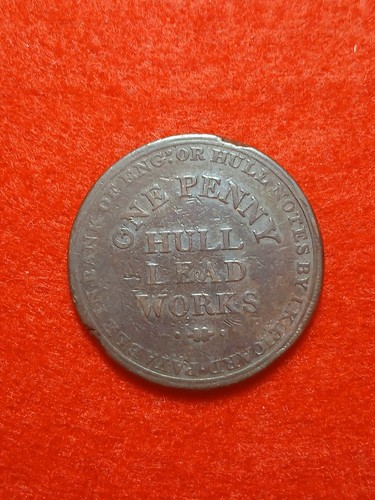 1812 hull lead works penny - hull,