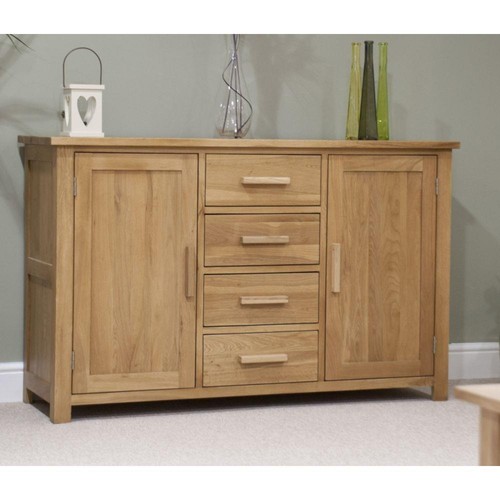Solid oak large sideboard - solid,
