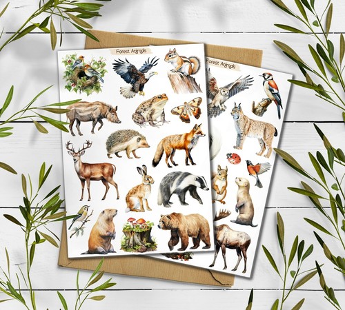 Forest animals stickers - animals,