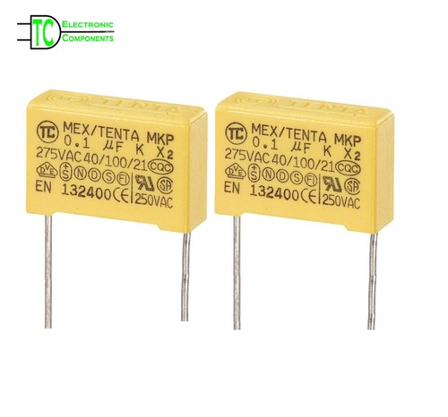 Safety capacitors 15mm lead - x2,