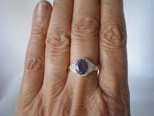 Colour change Fluorite ring