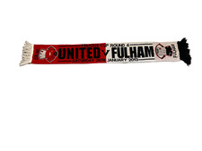 MANCHESTER UNITED V FULHAM FOOTBALL SCARF