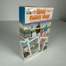 Vintage 1990s Early Learning Centre ELC Road Safety Giant Card Snap Game NEW