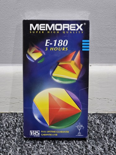 Memorex shq 180 vhs - x,