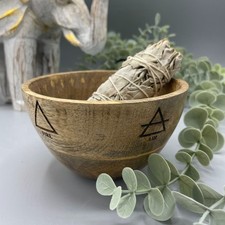 Wooden Smudge Bowl Ritual