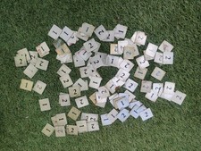 Original Set Of 100 Royal Mail Post Box Stainless Steel Tab Post Office GPO #399