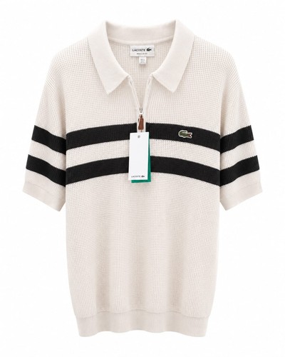 Quater zip lacoste polo shirt - quater,