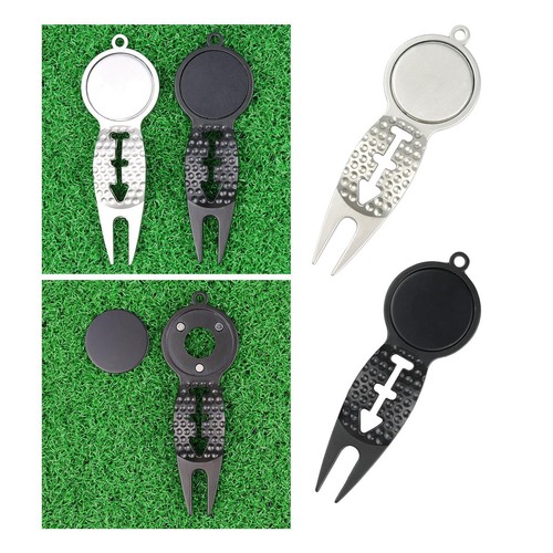 Golf divot repair fork ball - repair,