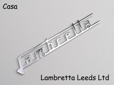 CASA LAMBRETTA LEGSHIELD CHROME BADGE - C178 . SPECIAL - SX150 - SX 200 - J50.