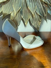 NEW Rainbow Couture 'Santi', Wedding Shoes. Ivory. UK8/41