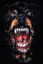 Rottweiler Dog Mouth Teeth Givenchy Print Canvas Art Picture Rotweiller Rotty