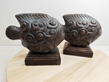 Vintage Tropical Fish Bookends