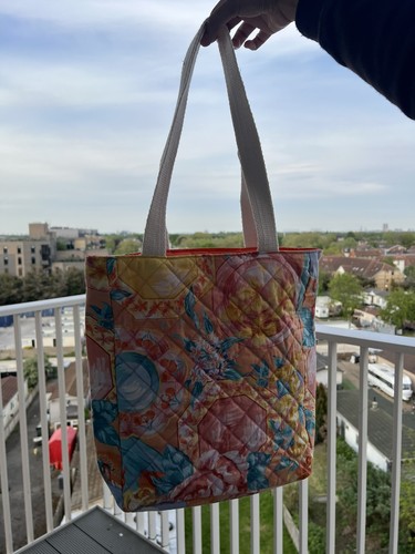 Handmade cotton tote bag - tote,