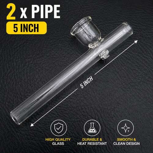 2pcs clear smoking smoke - 2pcs,
