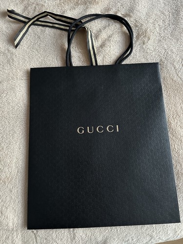 Black gold gucci paper gift - black,