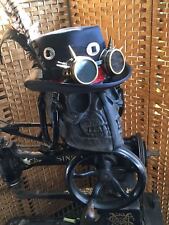 Steampunk Concho Bowler Hat Goggles Dieselpunk Gothic Retro Cosplay.