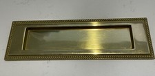 LETTER PLATE / LETTER BOX Solid Brass VINTAGE GEORGIAN ROPE TWIST DESIGN 10"x3"